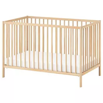 Кроватка детская Ikea Singlar, 60x120 см, бук
