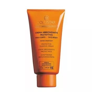 Krpersonnenschutz Creme Tanning Защитный крем для лица и тела SPF 15 150 мл Collistar