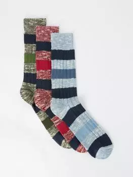 Крученые носки для регби John Lewis, цвет Pack of 3