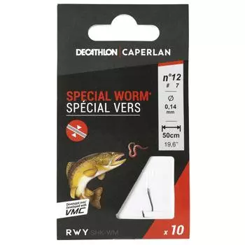 Крючки для ловли форели Decathlon Sn Hook Worm Caperlan, мультиколор