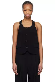 Крючковый жилет We11Done, черный