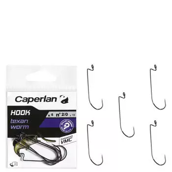 Крючок на резиновую приманку Texas-Rig размер червячного крючка. 1/0 CAPERLAN