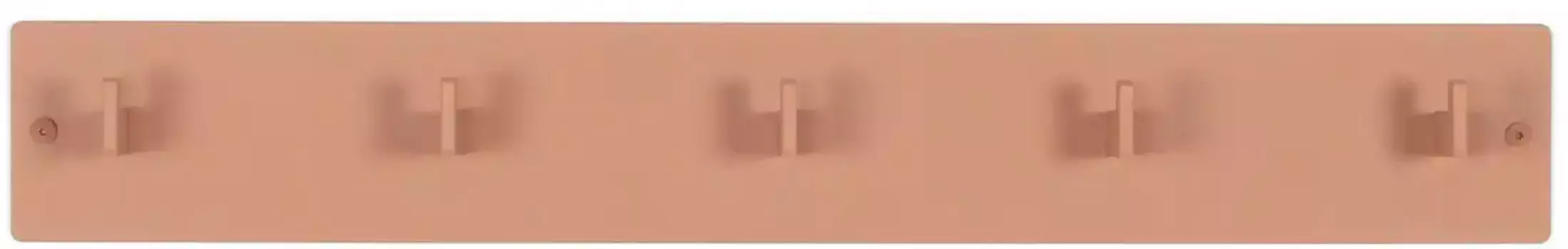 Крючок Spinder Design, металл, неподвластный времени дизайн, 5 крючков, ширина 70 см 70х10х7 см, розовый