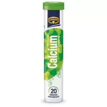 Kruger, Витаминный шипучий кальций, 84 г