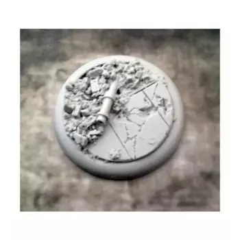 Круглая база для губ №3, 50 мм — Urban Rubble, Miniature Bases - Urban Rubble