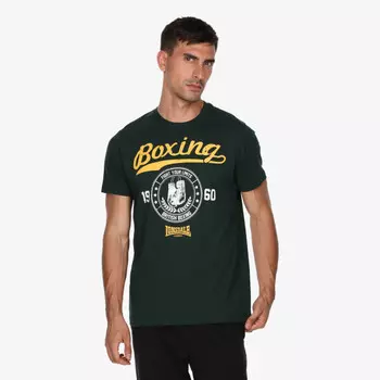 Круглая футболка Lonsdale, зеленый