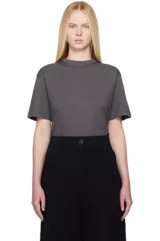 Круглая футболка Studio Nicholson, цвет thunder