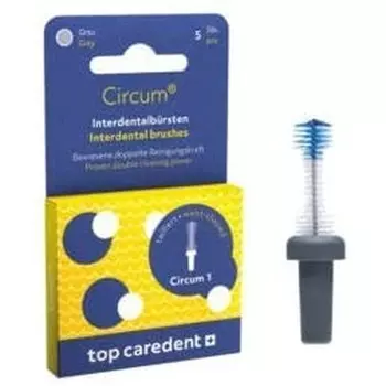 Круглая кисть Cdb-1, серая, 5 шт., Top Caredent Ag