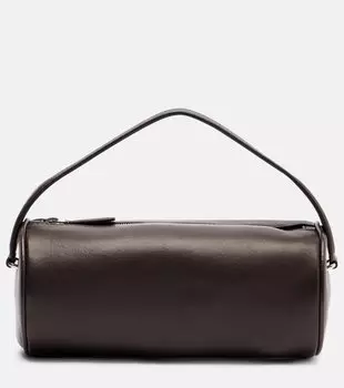 Круглая кожаная сумка-тоут в стиле 90-х The Row, Dark Aniline Ans