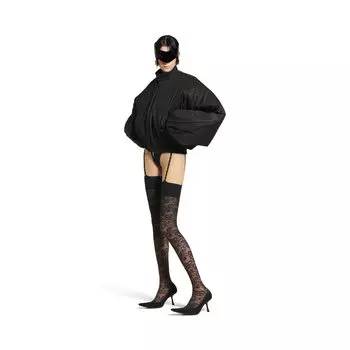 Круглая куртка Харрингтон BALENCIAGA, черный