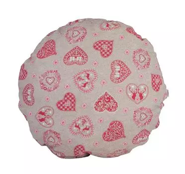 Круглая наволочка диаметром около 60 см в стиле альпийской хижины "Кайзер-Йодлер" beties