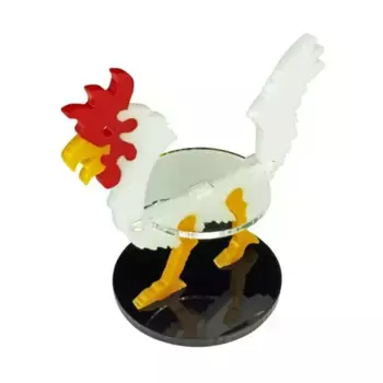 Круглая основа, 40 мм — гигантский цыпленок/маркер для крепления персонажа — белый, Token Sets - Mount Markers (30mm) (Litko Aerosystems)