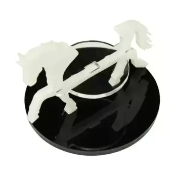 Круглая основа 50 мм – маркер для лошади/персонажа – белый, Token Sets - Mount Markers (28mm) (Litko Aerosystems)