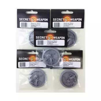 Круглая основа для губ №3, 50 мм — Corpse Fields (5 шт.), Miniature Bases - Corpse Fields