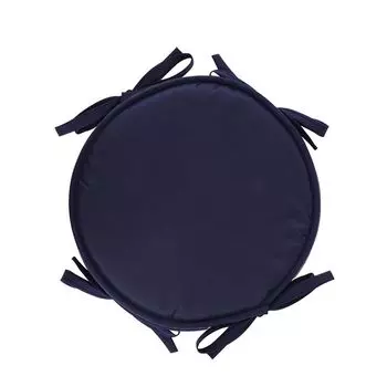 Круглая подушка, удобные нескользящие мягкие круглые подушечки для сиденья стула, темно-синий Stuttg