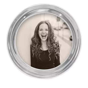 Круглая рамка Mariposa Signature, серебряный