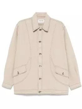 Круглая рубашка-пиджак Henrik Vibskov, нейтральный цвет