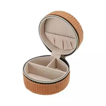 Круглая шкатулка-органайзер для ювелирных изделий KPM, ассорти, 8x8x5 см