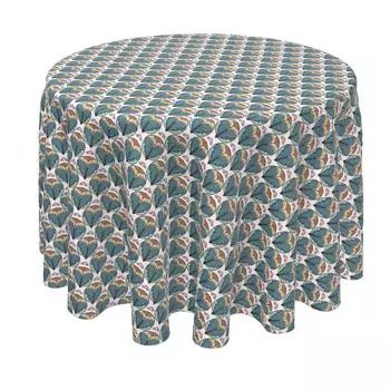 Круглая скатерть, 100% полиэстер, 60 дюймов, круглая, бесшовная, Christmas Love