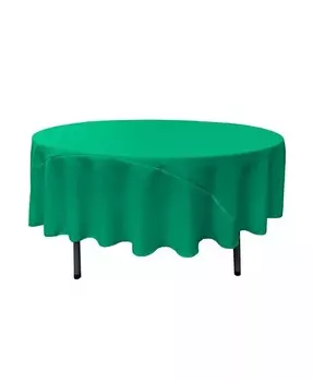 Круглая скатерть из полиэстера и поплина шириной 90 дюймов – прочная и элегантная скатерть для стола Slickblue, зеленый