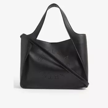 Круглая сумка через плечо из искусственной кожи Stella Mccartney, черный
