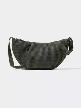 Круглая сумка через плечо Uniqlo, цвет 58 зеленый