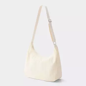 Круглая сумка на плечо GU, белый