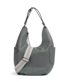 Круглая сумка-ведро bestie из переработанной кожи Fredsbruder, зеленый