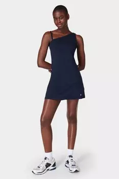 Круглое асимметричное платье Sweaty Betty, синий