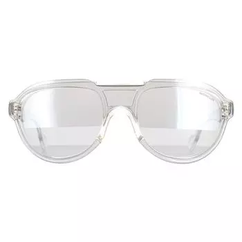 Круглое кристально-серое зеркало ML0055 Moncler, серебро