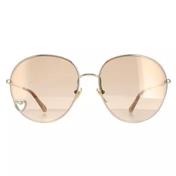 Круглое золотисто-коричневое светло-золотое зеркало CH0027S Chloe, золото