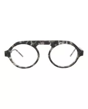 Круглые ацетатные оптические оправы Thom Browne, цвет grey tortoise