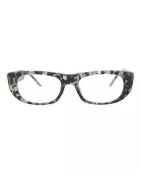 Круглые ацетатные оптические оправы Thom Browne, цвет grey tortoise grey tortoise transparent