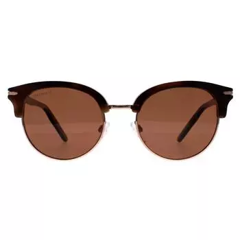 Круглые блестящие коричневые минеральные поляризованные драйверы Brown Lela Serengeti, коричневый