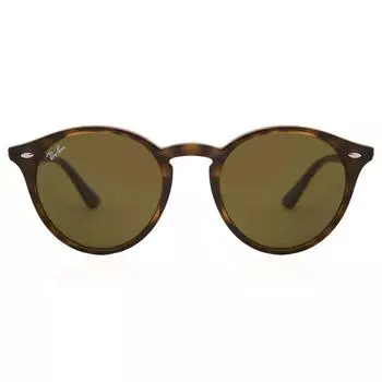 Круглые черепахово-коричневые B-15 2180 солнцезащитные очки Ray-Ban, коричневый