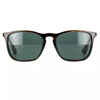 Круглые черепаховые и темно-зеленые солнцезащитные очки Ray-Ban, коричневый