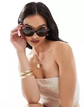 Круглые черные солнцезащитные очки Ray-Ban