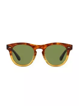 Круглые фотохромные солнцезащитные очки Oliver Peoples Rorke 47 мм Oliver Peoples