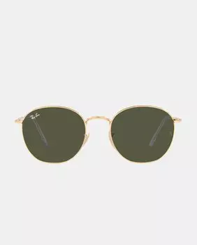 Круглые металлические солнцезащитные очки золотого цвета Ray-Ban, золотой
