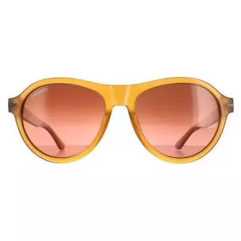 Круглые мужские блестящие медовые поляризационные очки для водителя с градиентом Дэнби Serengeti, коричневый