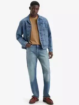 Круглые мужские джинсы 501 оригинального кроя Levi's, цвет Help Me Out - Medium Wash - Non-Stretch