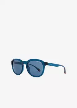 Круглые мужские солнцезащитные очки Armani Exchange, синий