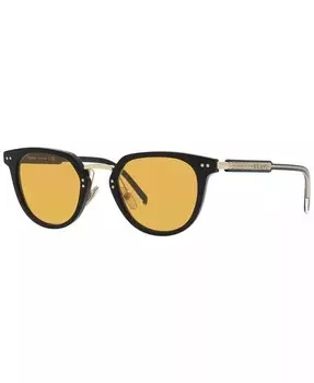 Круглые мужские солнцезащитные очки PR 17YS PRADA, черный