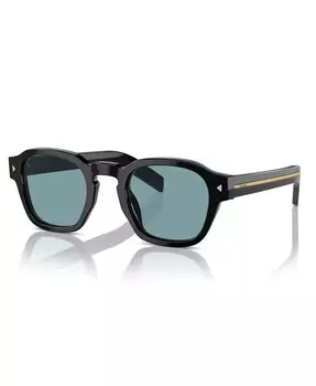 Круглые мужские солнцезащитные очки PR A16S PRADA, черный