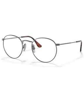 Круглые очки унисекс с титановой оптикой Ray-Ban, золотой