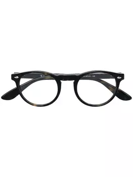 Круглые очки в черепаховой оправе Ray-Ban, коричневый