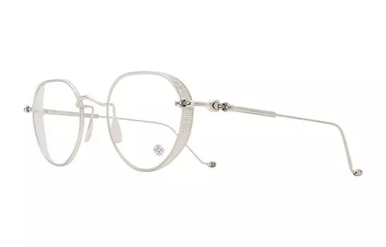 Круглые оправы для очков из титанового сплава унисекс Chrome Hearts, Silver