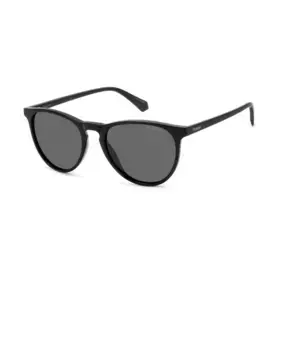 Круглые поляризационные солнцезащитные очки Polaroid, черный