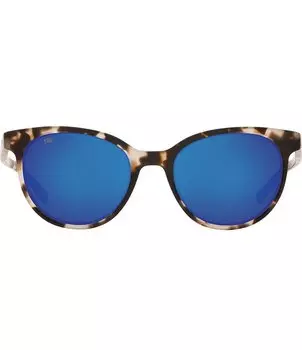 Круглые поляризованные солнцезащитные очки Costa Isla, коричневый