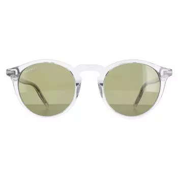 Круглые поляризованные солнцезащитные очки Raffaele зеленого цвета с блестящими кристаллами и минералами, длина волны 555 нм Serengeti, серый